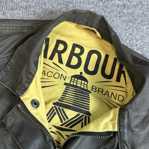 Barbour Classic South Shield International Jacket Olive Green Size S Men's - Picture 5 of 11